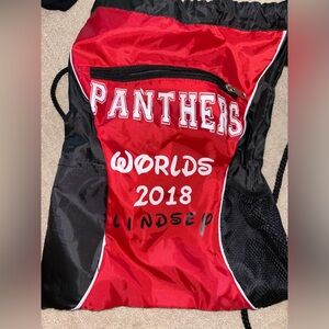 Vintage Worlds drawstring bag- Panthers winning year